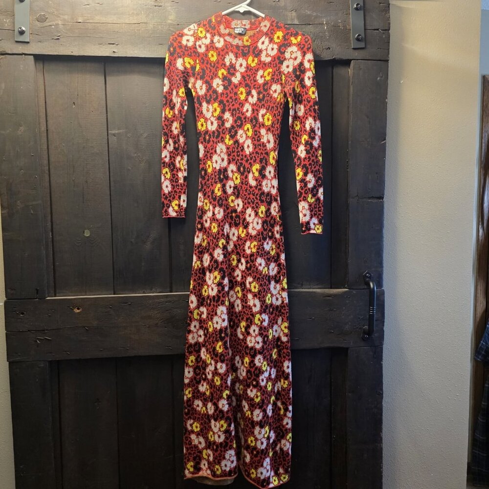 The Kooples Women's Floral Print Bodycon Dress Size XS / TP,  Vibrant Sweater